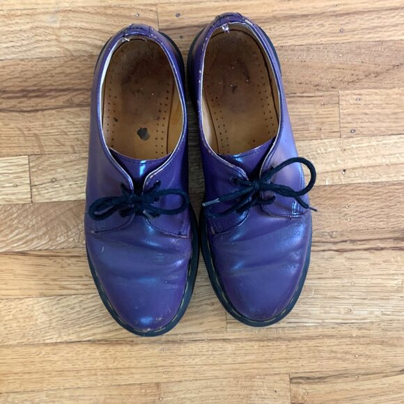 Dr Martens Purple 1461 Shoes - UK 5.5 US 7/8 - Picture 2 of 15